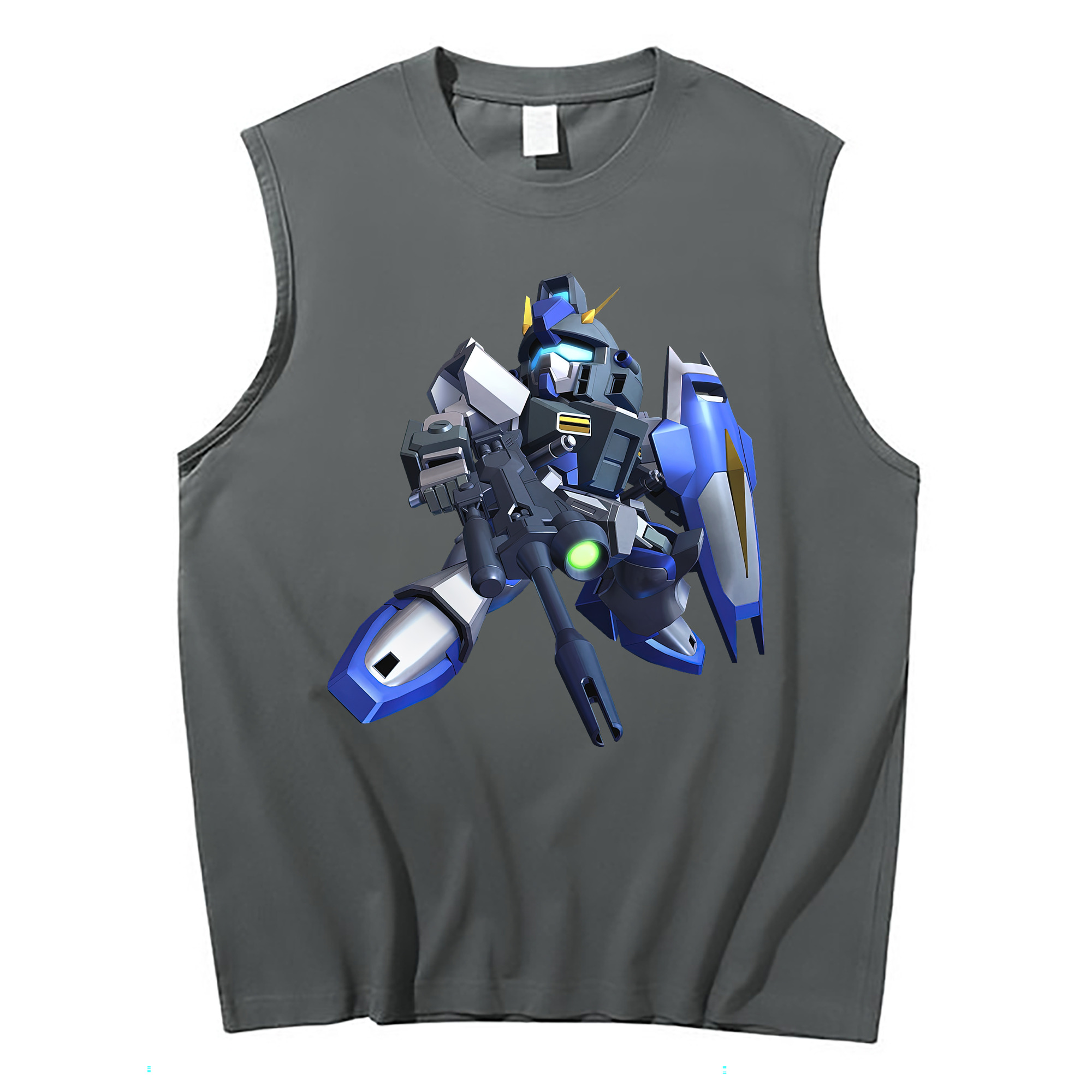 （画像用） 機動戦士ガンダム Mobile Suit Gundam コットン100％タンクトップ（フロントプリント）